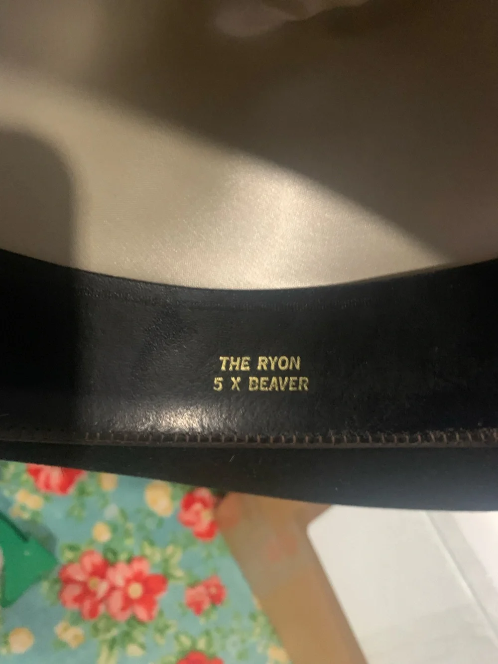 Resistol The Ryon 5X Beaver Black Cowboy Hat Size 7